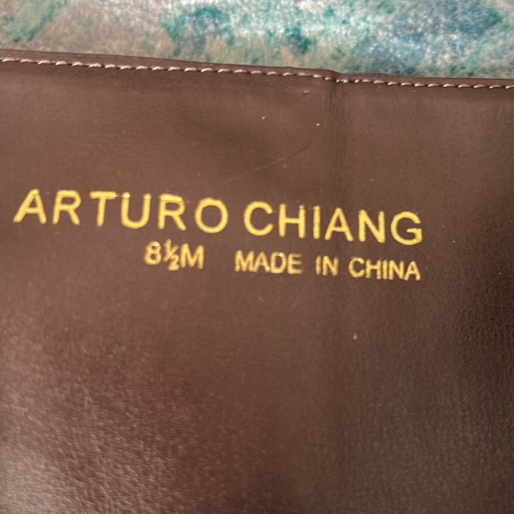 Arturo Chiang Distressed Brown Leather Riding Boots - Picture 7 of 9